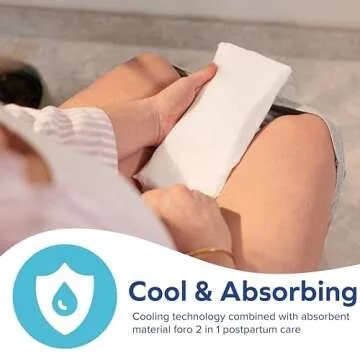 Dr. Talbot's Mom Postpartum Ice Pads for Pain Relief - 8-Pack - 2-in-1 Absorbent Postpartum Pads for Women After Birth