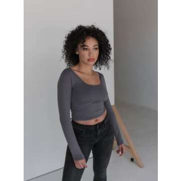 Almere Long Sleeve Top: Seamless Comfort & Style for Women