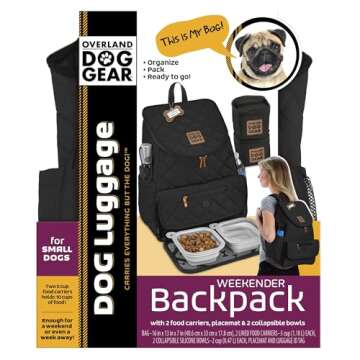 Mobile Dog Gear Unisex Weekender Backpack™ Black One Size One Size