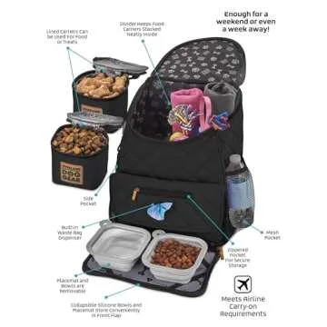 Mobile Dog Gear Unisex Weekender Backpack™ Black One Size One Size