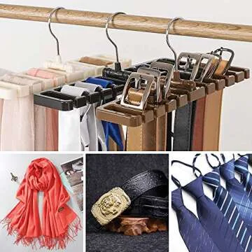 DIOMMELL Belt Rack Organizer for Ties and Belts
