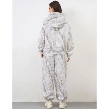 Stylish Eutten Camo Sweatsuits for Women Cozy Loungewear