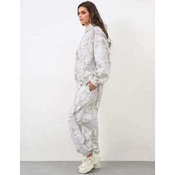 Stylish Eutten Camo Sweatsuits for Women Cozy Loungewear