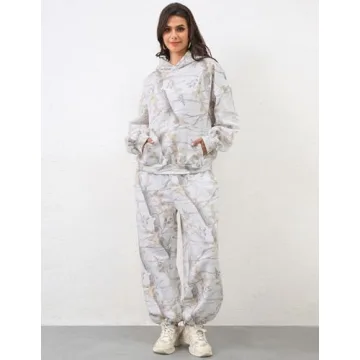 Stylish Eutten Camo Sweatsuits for Women Cozy Loungewear