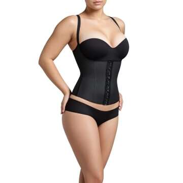 Squeem Seductive Open Bust Shapewear Vest: Enhances curves, adjustable compression, back smoothing, ...