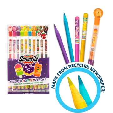 Colored Smencils - Eco-Friendly Gourmet Scented Pencils