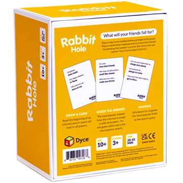 RABBIT HOLE Party Game - The “What Will Your Friends Fall for?” Family Card Game - for Kids, Twe...