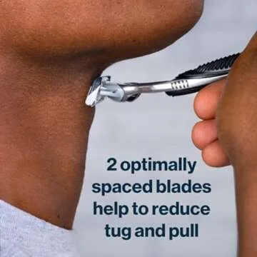 Gillette SkinGuard Razors, 1 Gillette Razor, 4 Razor Blade Refills, Designed for Men with Skin Irritation, Razor Bumps, and Sensitive Skin