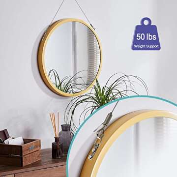 Karosom Adjustable Picture Hanging Wire Heavy Duty Supports 50 lbs - 2 Kit Hanging Hardware, 2m x1.5mm Hanging Wire with D Ring, Ideal for Hanging Mirror, Picture, Light Lamp