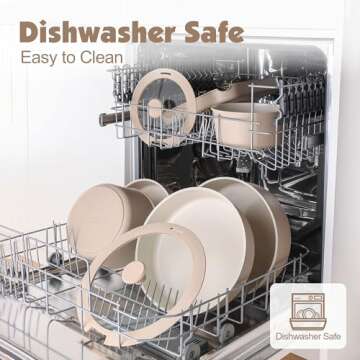 Buy SENSARTE 17 Piece Ceramic Pots and Pans Set