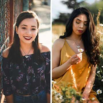 YOOESTORES82 Silver Angel Necklace for Women and Men