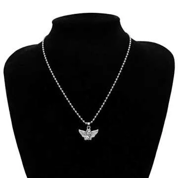 YOOESTORES82 Silver Angel Necklace for Women and Men