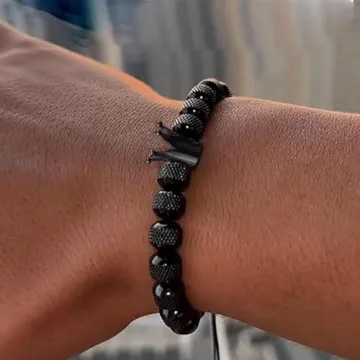 To My Man Straighten Your Crown Bracelet Infinity Bracelets Husband Gifts Ideas Boyfriend Anniversary Birthday Christmas Valentine Gift From Wife Girlfriend with I Love You Forever And Always,