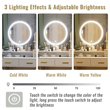 Tiptiper Vanity with Lights & Storage for Your Beauty Routine