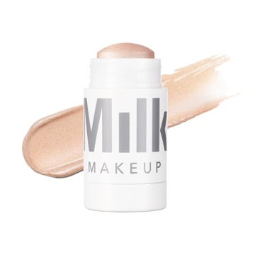 Milk Makeup Highlighter, Turnt (Golden Peach) - 0.21 oz - Dewy Cream Highlighter Stick - Blendable &...