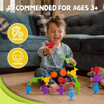 BUNMO Suction Bath Toys - Fun & Safe Learning Toy 3+