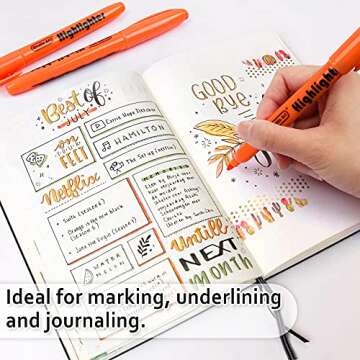 Shuttle Art Highlighters 30 Pack Non-Toxic Bright Colors