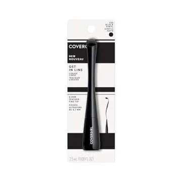 COVERGIRL Get In Line Liquid Eyeliner, Black Vinyl, 0.08 Fl oz