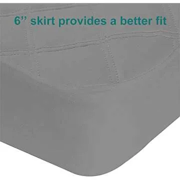Yoofoss Waterproof Crib Mattress Protector for Infants