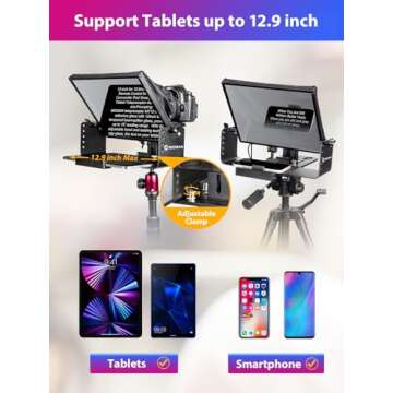 MOMAN MT12 Teleprompter Kit for Easy Presentations