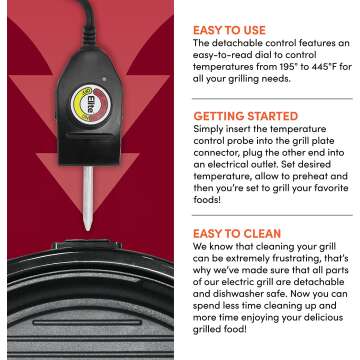 Smokeless Indoor Electric BBQ Grill with Glass Lid