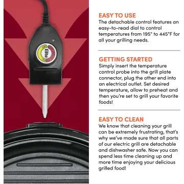 Smokeless Indoor Electric BBQ Grill with Glass Lid