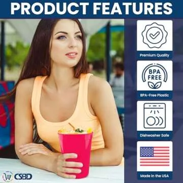 CSBD 22 oz. Plastic Cups – Customizable and Durable Tumblers