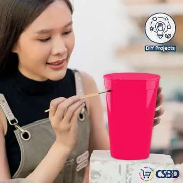 CSBD 22 oz. Plastic Cups – Customizable and Durable Tumblers