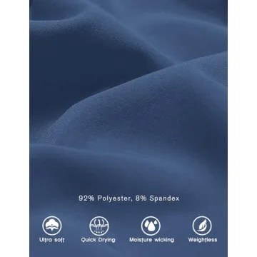 PINSPARK High Waisted Athletic Shorts with Zipper Pockets