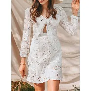 Conmoto Sexy Ruffle Mini Dress Perfect for Summer Events