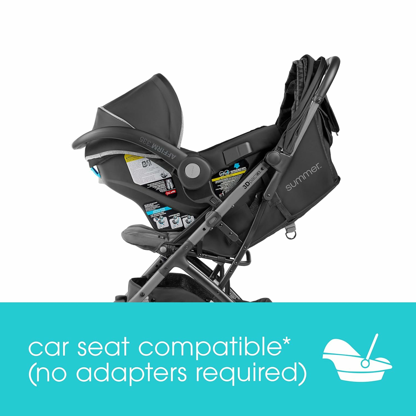 Summer Infant 3Dpac CS Stroller - Lightweight & Adaptable