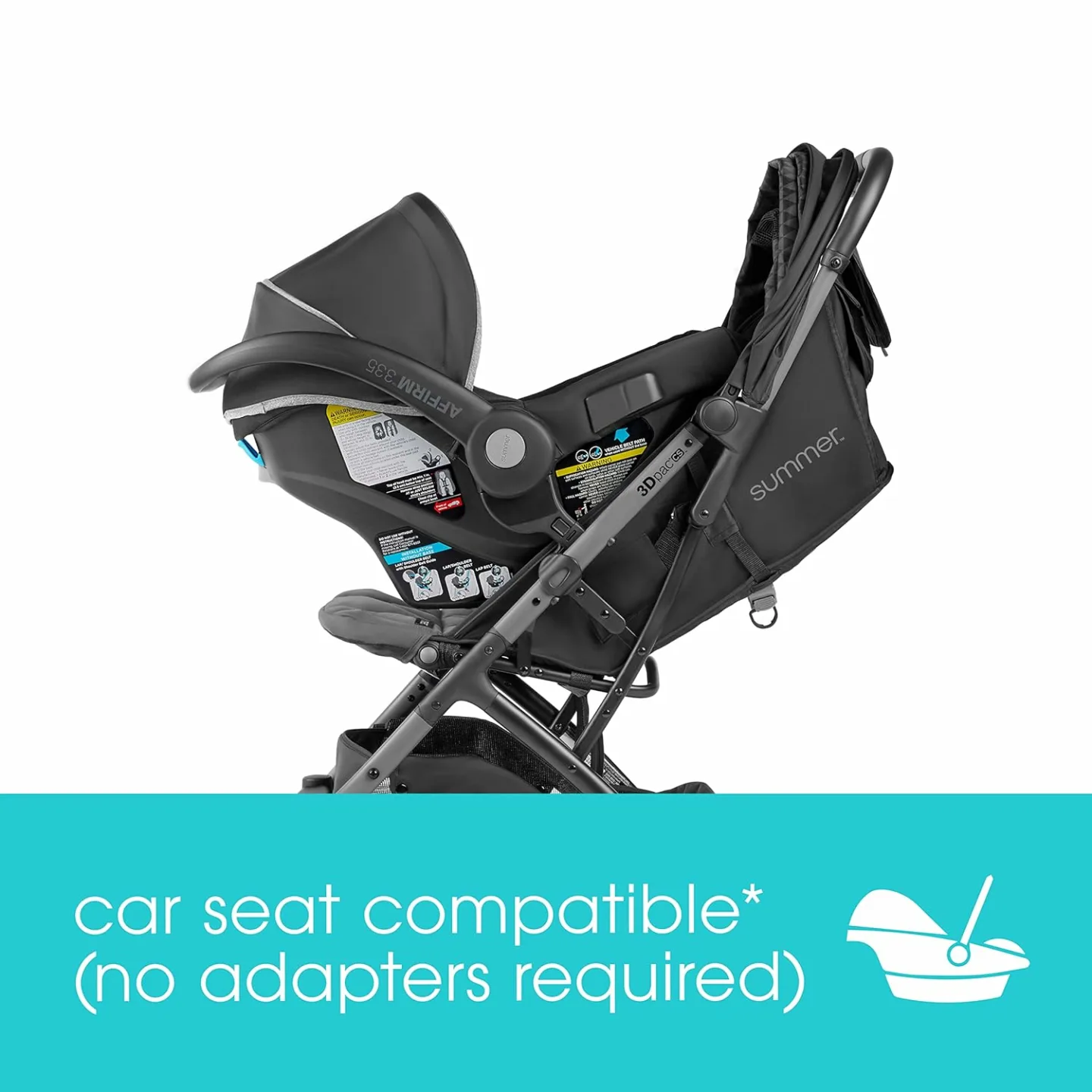 Summer Infant 3Dpac CS Stroller - Lightweight & Adaptable