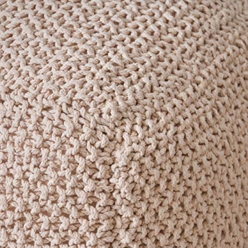 Christopher Knight Home Knox Cotton Pouf for Versatile Style