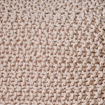 Christopher Knight Home Knox Cotton Pouf for Versatile Style