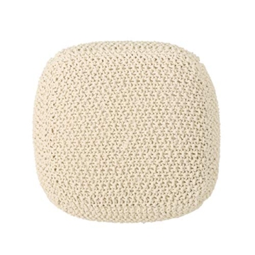 Christopher Knight Home Knox Cotton Pouf for Versatile Style