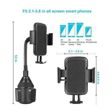 Lorima Cup Holder Phone Mount for iPhone and Android Devices