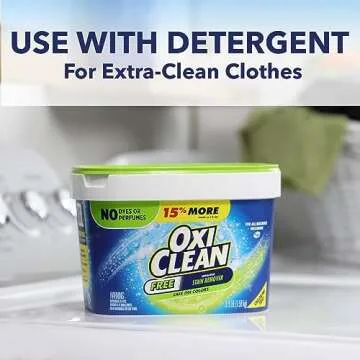 OxiClean Free Versatile Stain Remover Powder, 3 lb Perfect for Laundry