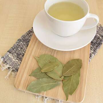 4oz Bay Leaves Semi Selected (whole and broken leaves), Hojas de Laurel, Dried Bay Leaf by 1400s Spices