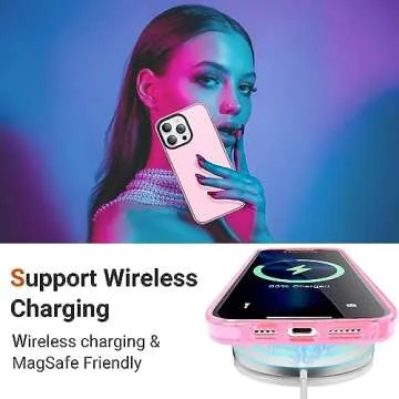 ROYBENS Case for iPhone 15 Pro, Clear Phone Case with Glass Screen Protector + Camera Lens Protector Accessories for Women Girls, Cute Silicone Slim Thin Protective Cover for 15 Pro 6.1-Inch, Pink