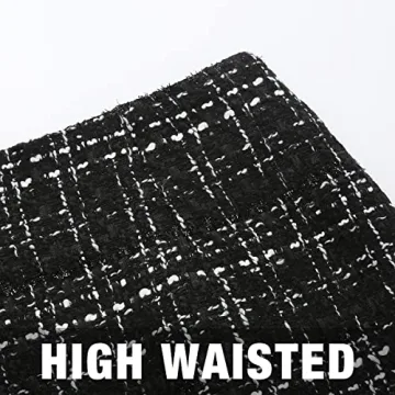 IDEALSANXUN Plaid Mini Skirt for Stylish Winter Outfits