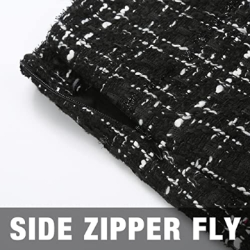 IDEALSANXUN Plaid Mini Skirt for Stylish Winter Outfits