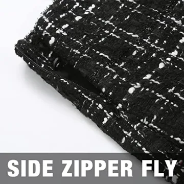 IDEALSANXUN Plaid Mini Skirt for Stylish Winter Outfits