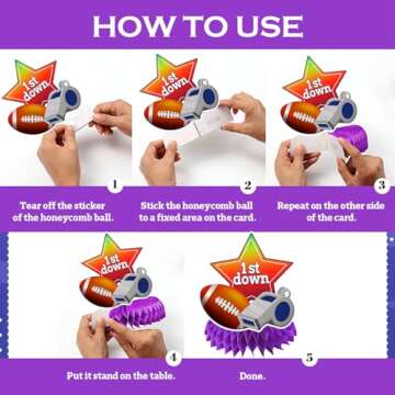 Stylish 10 Pcs Super Football Decorations for Parties