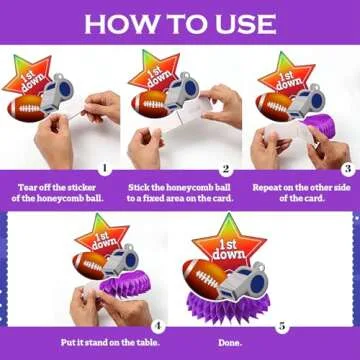 Stylish 10 Pcs Super Football Decorations for Parties