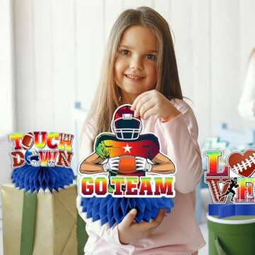 Stylish 10 Pcs Super Football Decorations for Parties