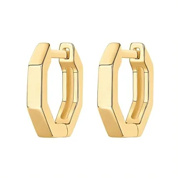 Buy PAVOI 14K Gold Plated Huggie Earrings for Women