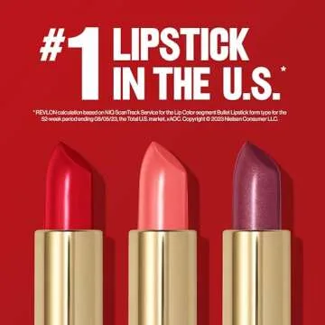 Revlon Super Lustrous Lipstick, Creamy Formula For Soft, Fuller-Looking Lips, Moisturized Feel, 130 Rose Velvet, 0.15 oz