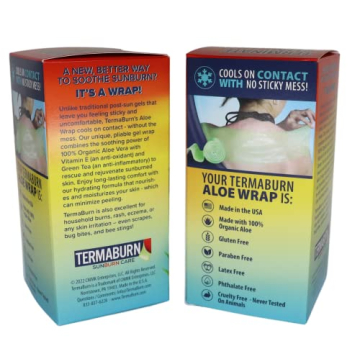 Aloe Wrap for Sunburn Relief | 100% Pure Aloe Vera Gel