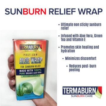 Aloe Wrap for Sunburn Relief | 100% Pure Aloe Vera Gel