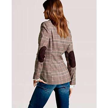 Face N Face Women's Cotton Long Sleeve Slim Short Blazer Suit Jacket